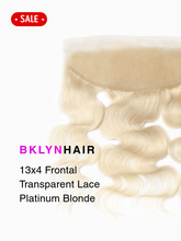 Brooklyn Hair 13x4 Transparent Lace Frontal – #613 Platinum Blonde Straight & Body Wave 20"&22"